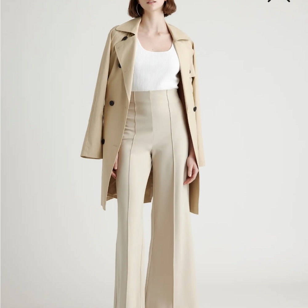 Quince Ultra-Stretch Ponte Super Wide Leg Pants